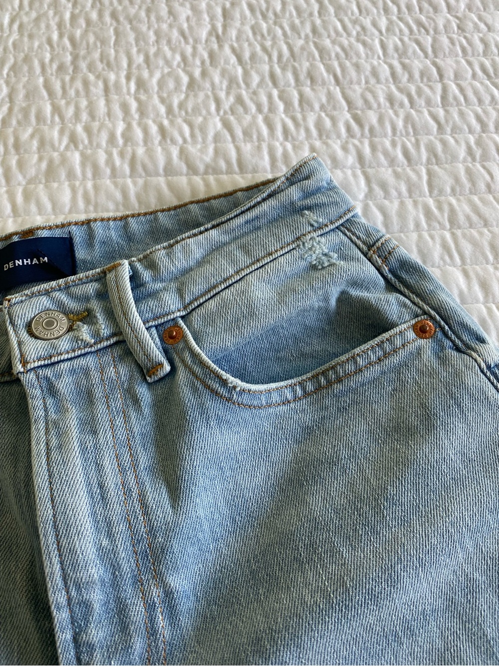 Denham Miku CSB Jeans Light Blue Wide Leg Jeans NWT - Picture 7 of 10